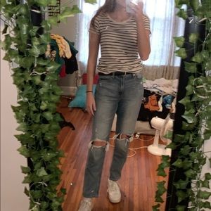 Black and white striped shirt